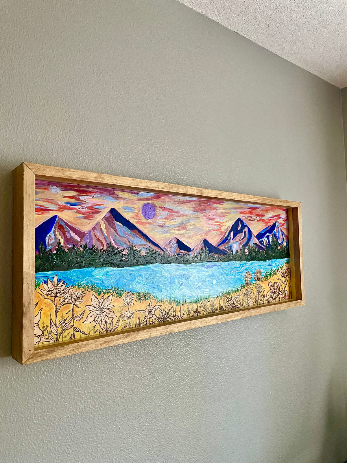 "Time to Wind Down" Original Wood Burned Painting