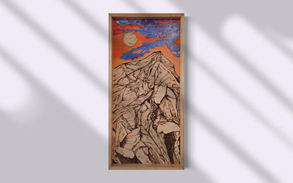 "For Infinity" Original Wood Burn Painting